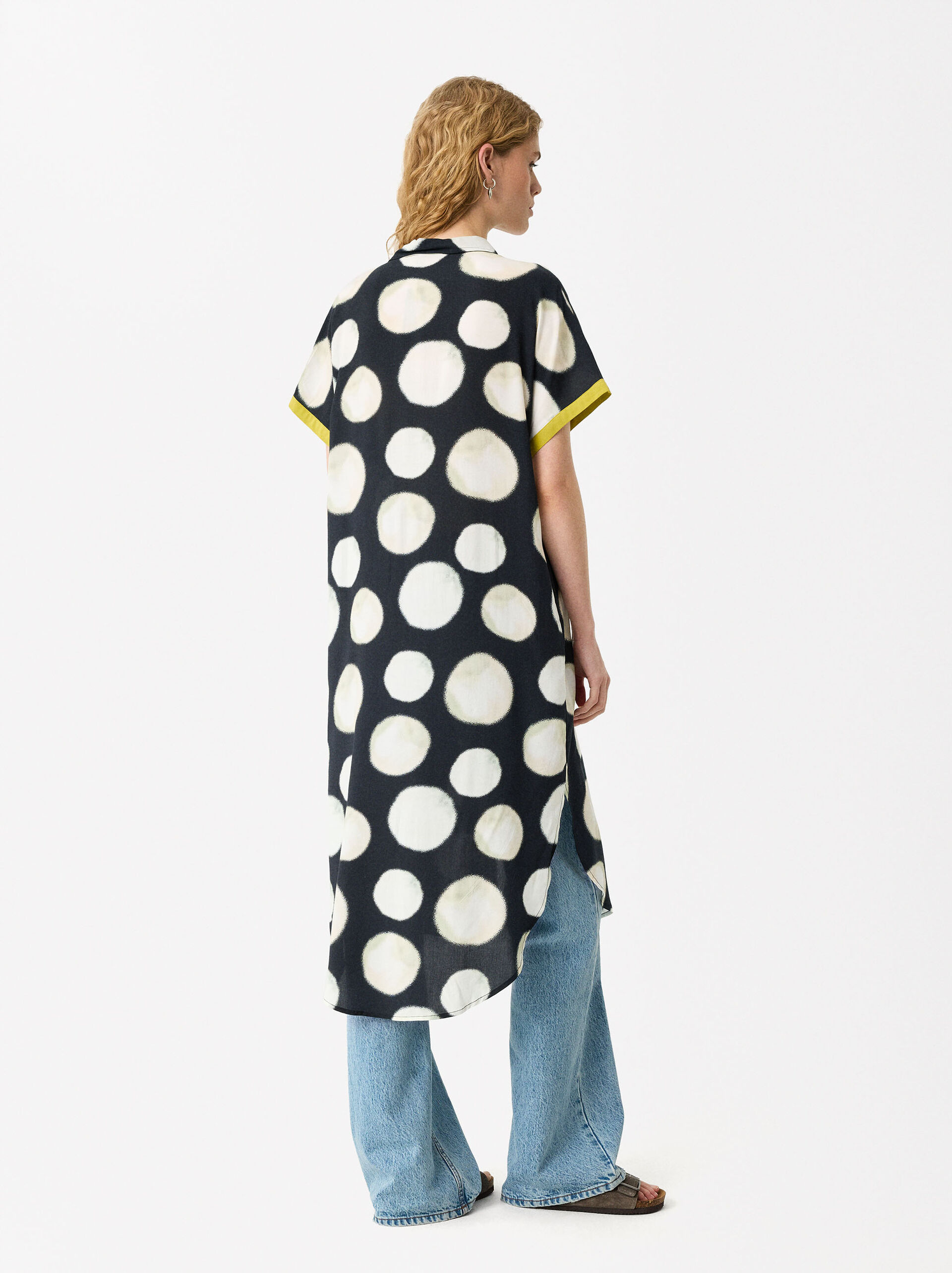 Polka Dot Shirt Dress image number 3.0