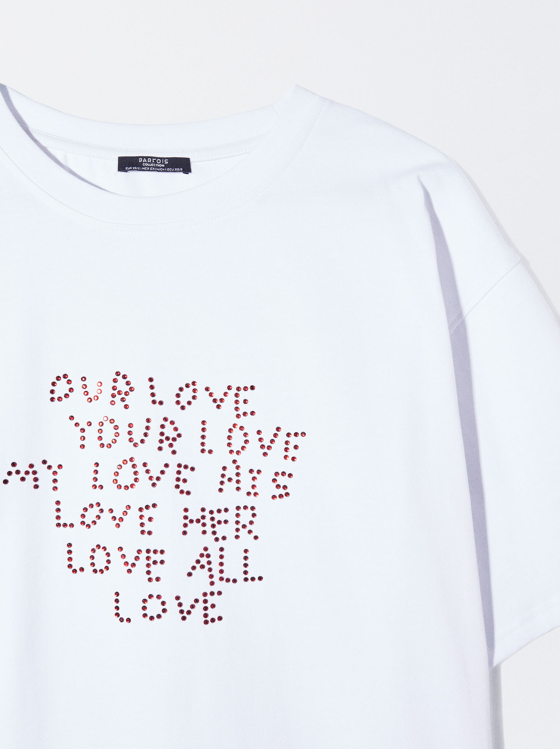 Online Exclusive - T-Shirt In Cotone Love image number 6.0