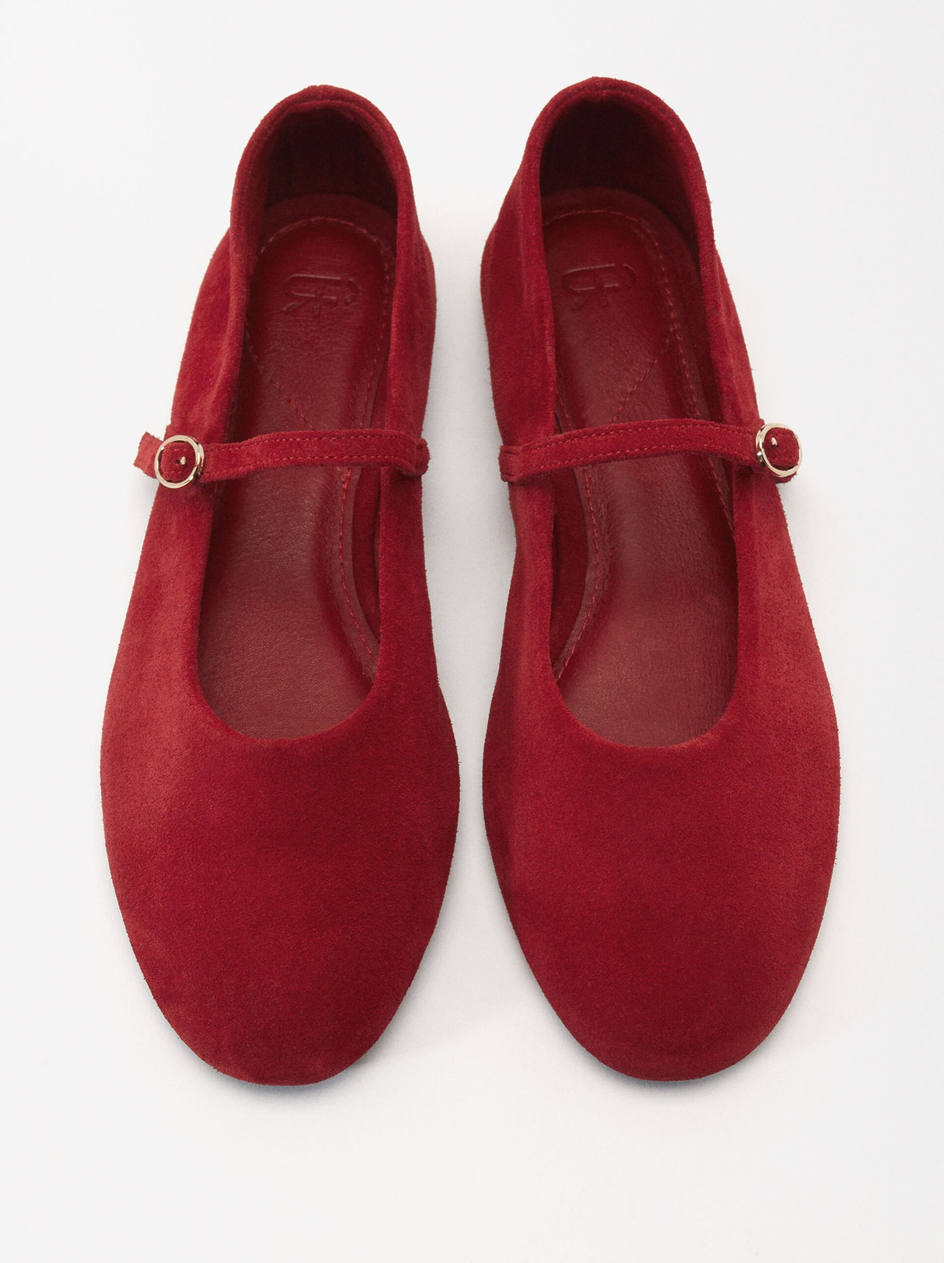 Suede Leather Ballerinas image number 0.0
