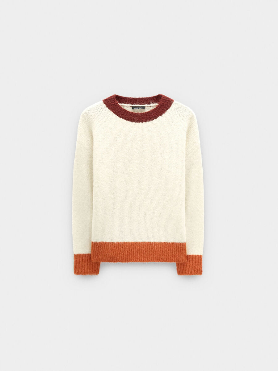 Jersey de punto con bordes contrastantes