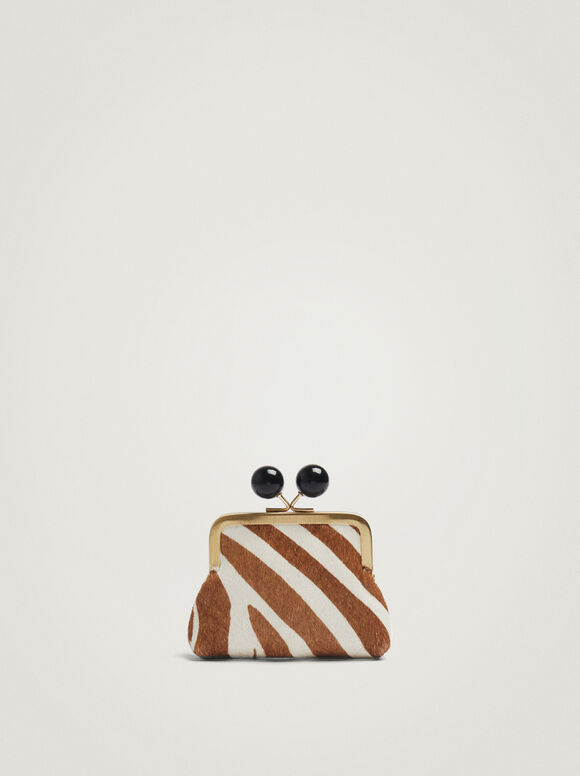 Fur Coin Purse, Camel, hi-res