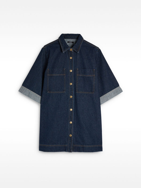 Short denim dress