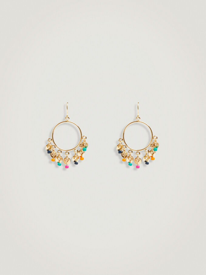 Boucles D’Oreilles Avec Perles Fantaisie, Multicolore, hi-res