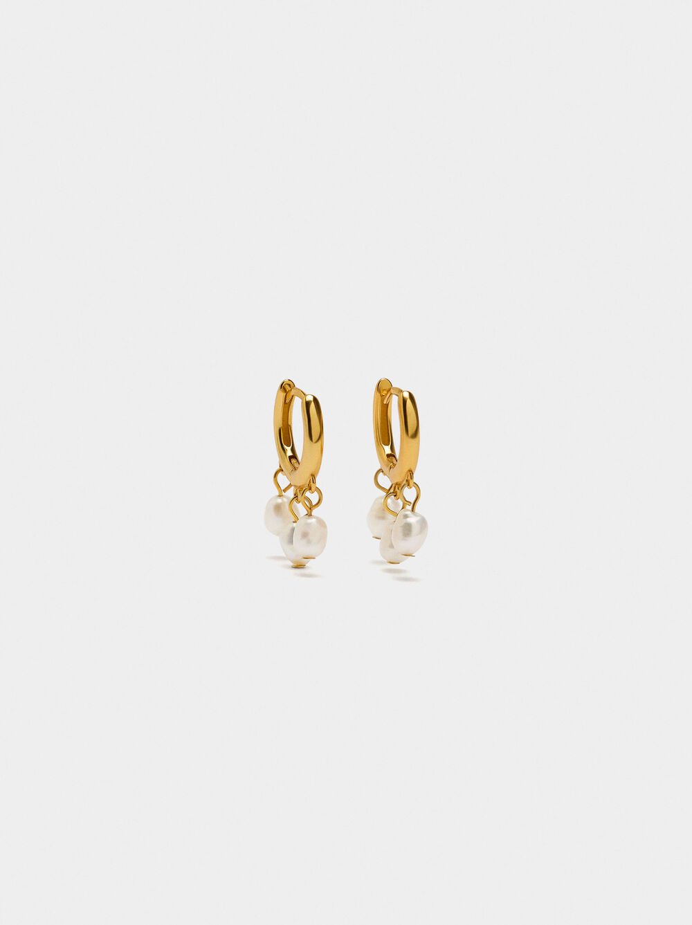 Aros con perlas - plata de ley 925