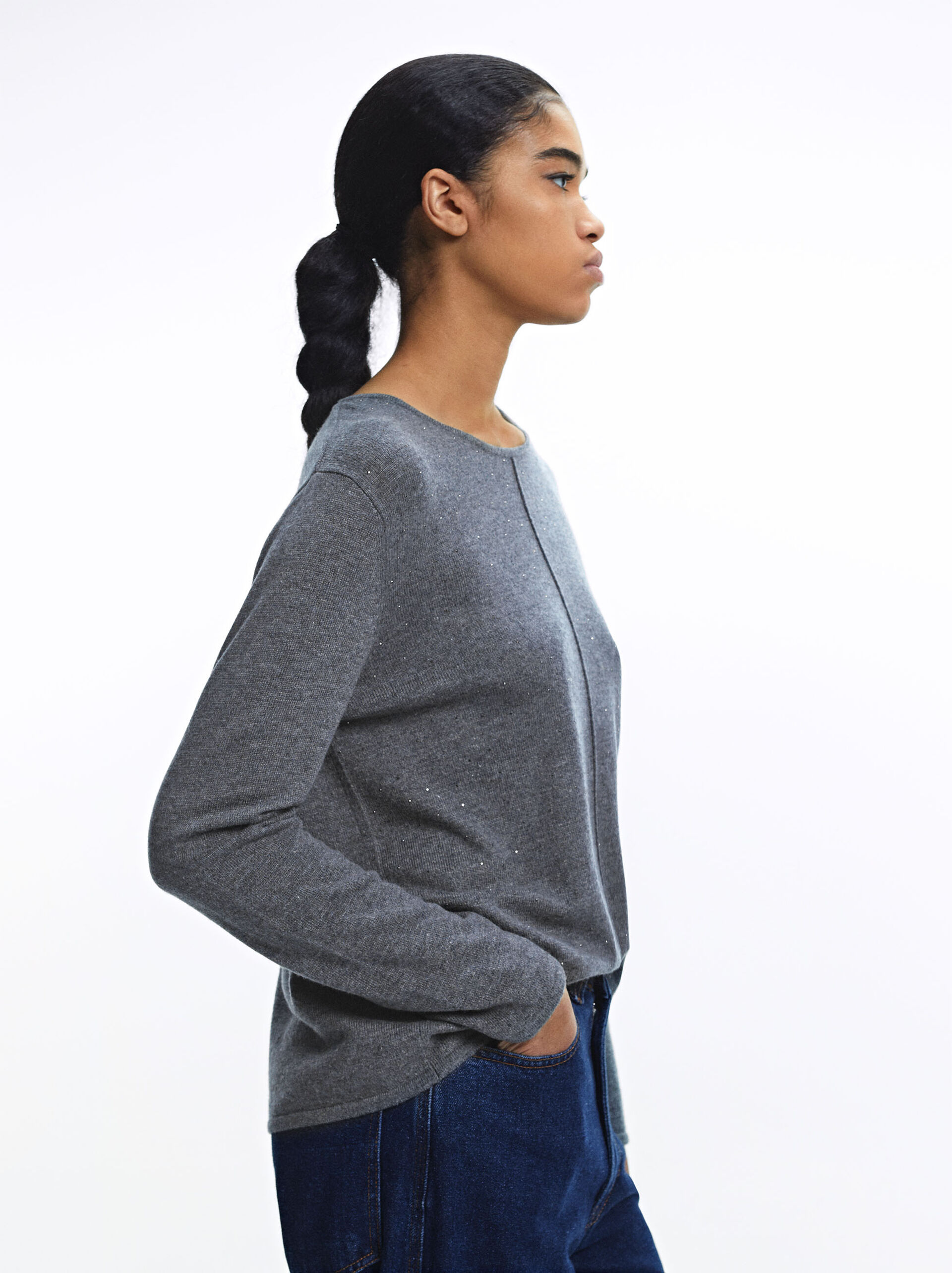 Knit Sweater With Wool image number 2.0