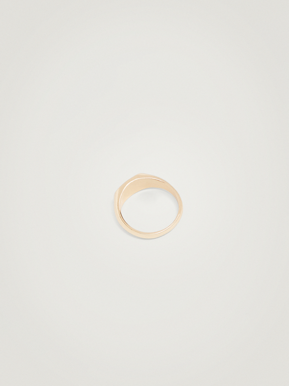 Golden Signet Ring, Golden, hi-res