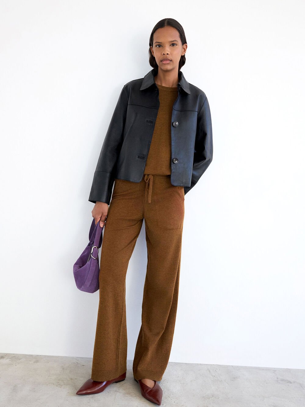 Pantalón de punto liso