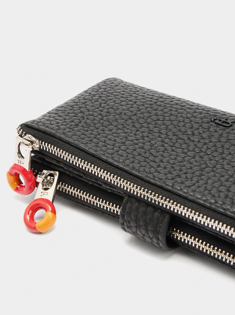 Wallet with double effect texture L