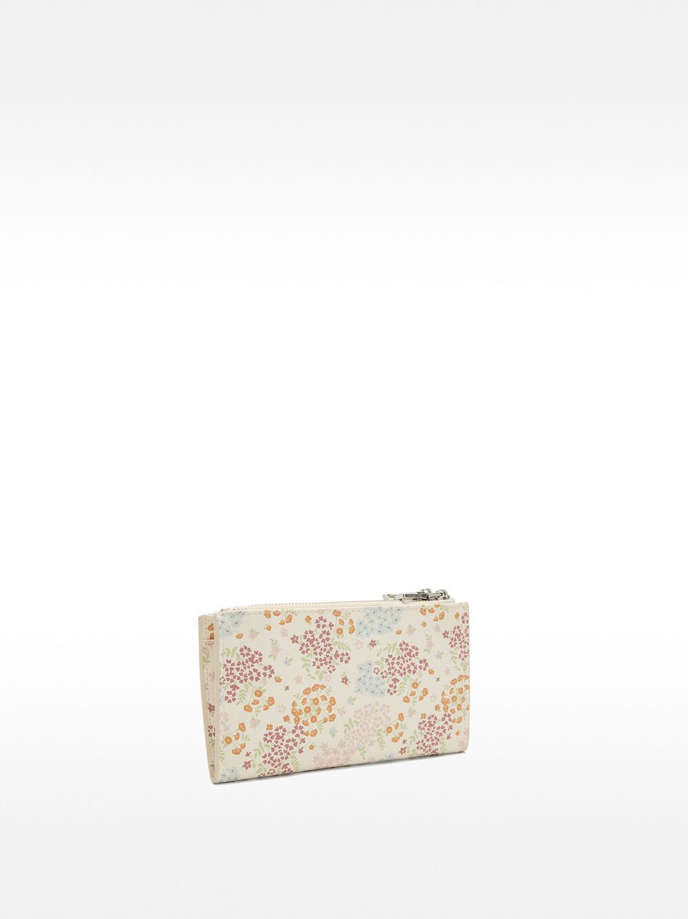Wallet with textured floral print