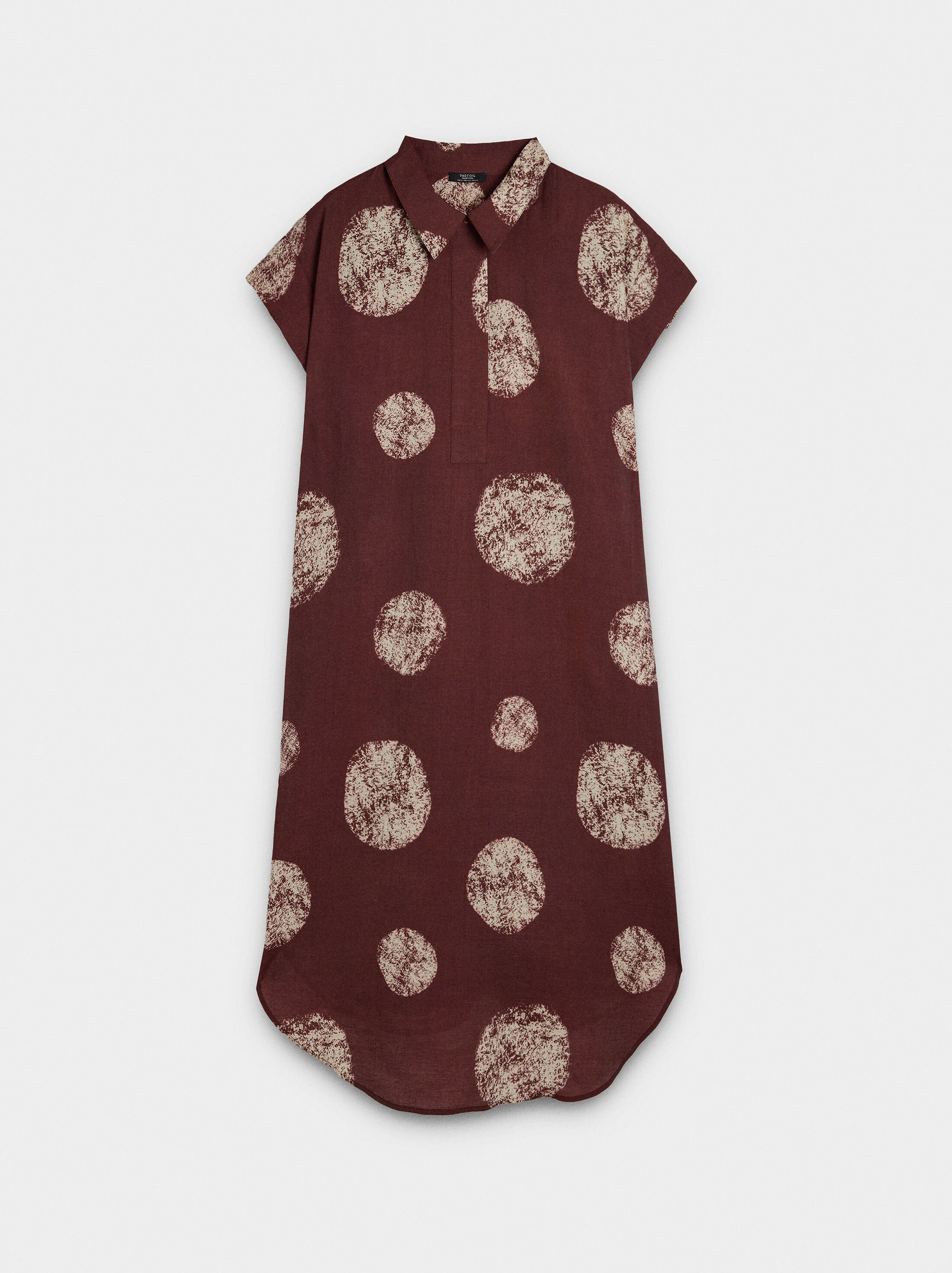 Printed shirt dress image number 4.0