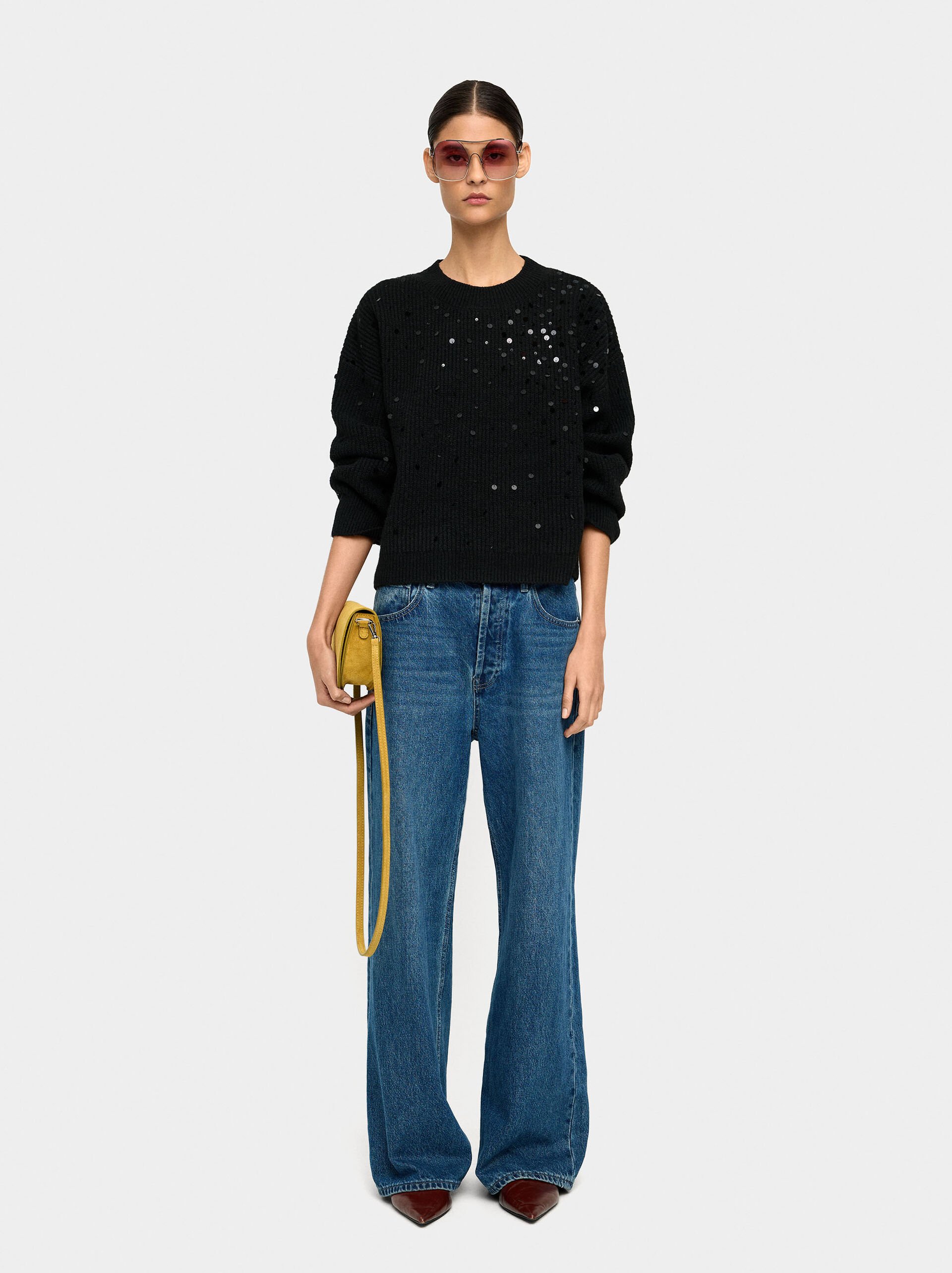 Pull en maille avec sequins image number 0.0