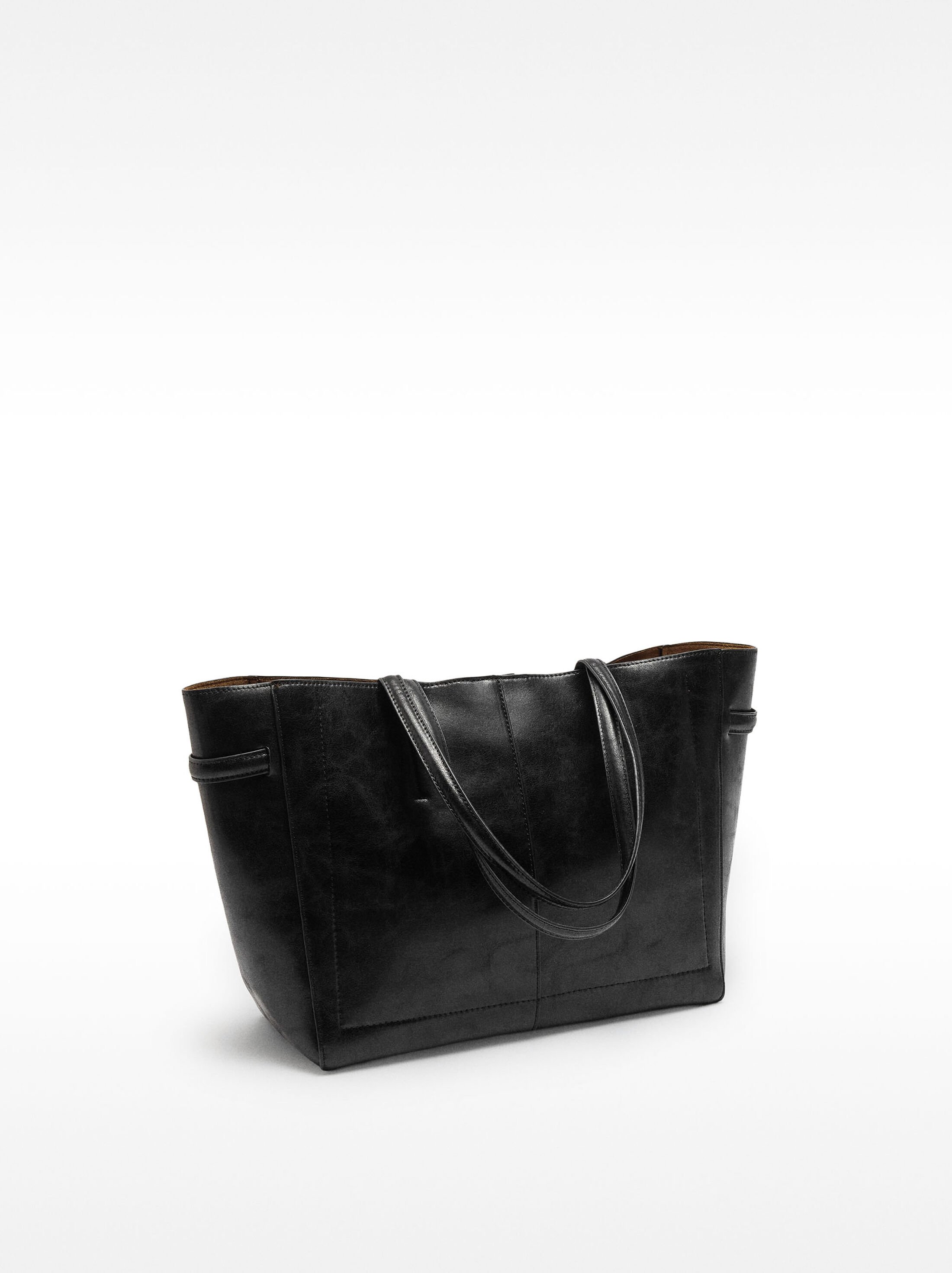 Bolso shopper efecto craquelado image number 3.0