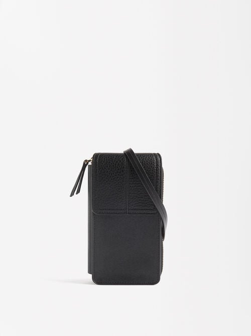 Phone bag with flap closure