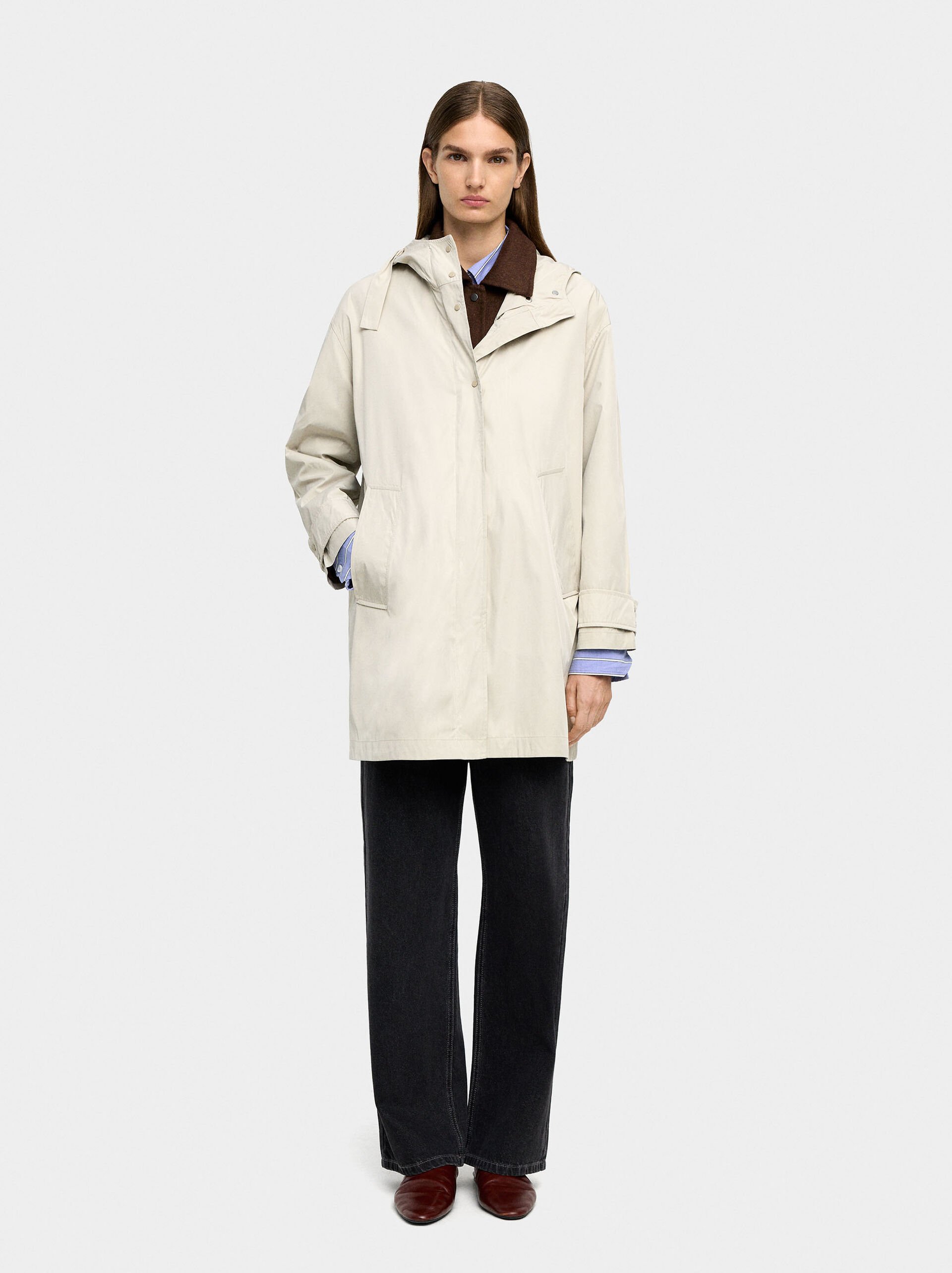 Light parka with hood image number 5.0