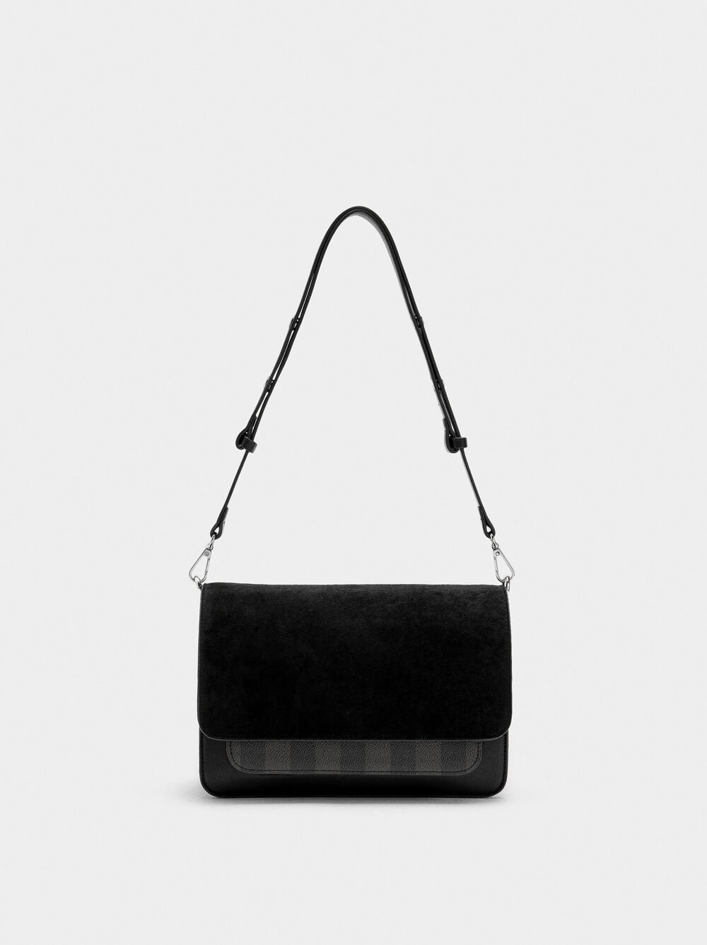 Crossbody bag with flap