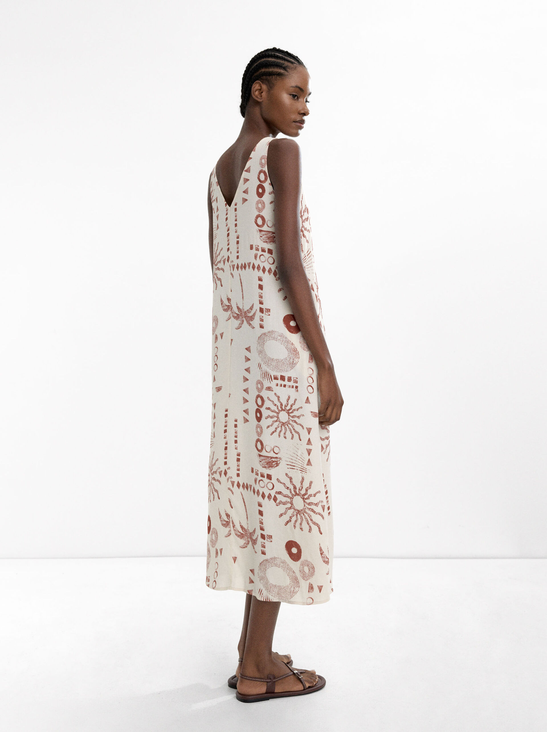 Robe midi imprimée image number 3.0