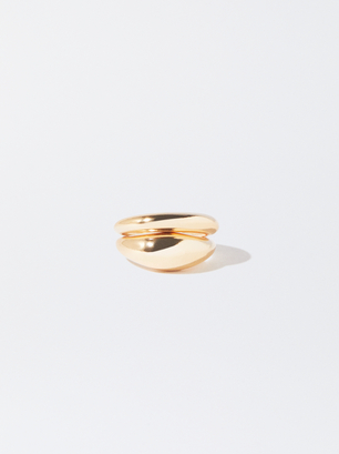 Set Of Gold-Toned Rings, , hi-res