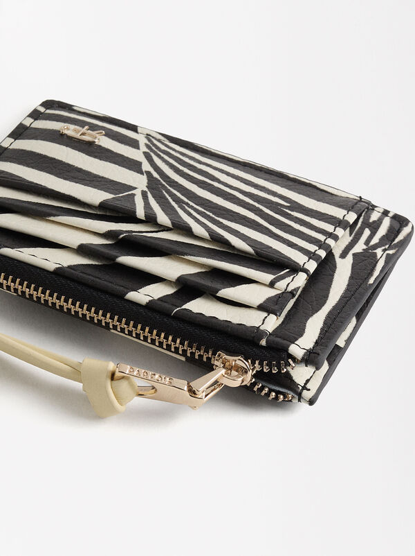 Basic cardholder with animal print