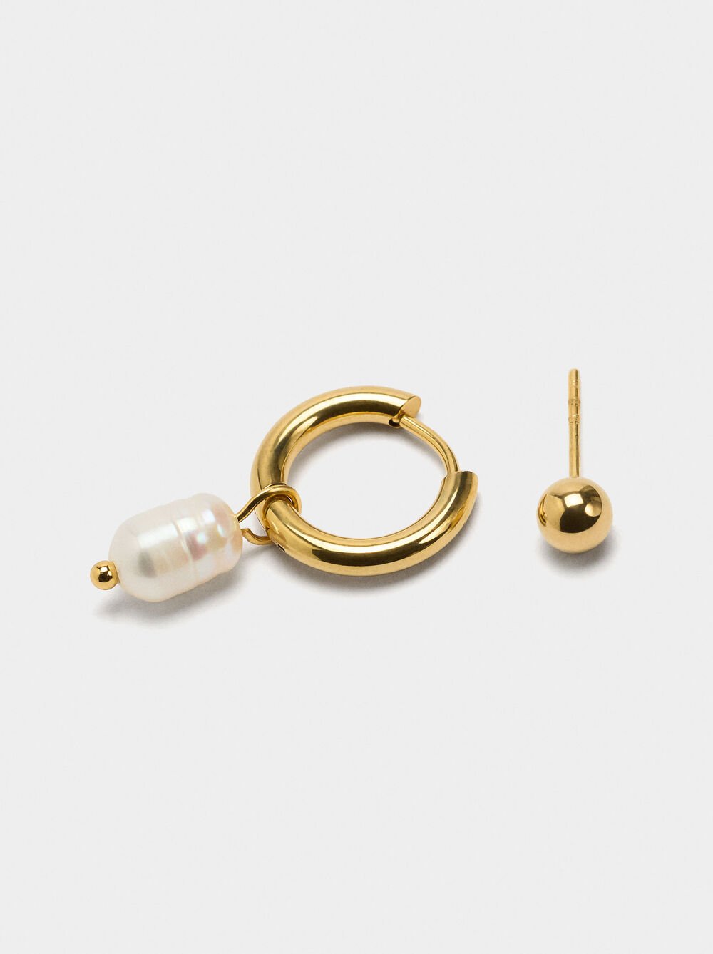 Set of freshwater pearl earrings – stainless steel