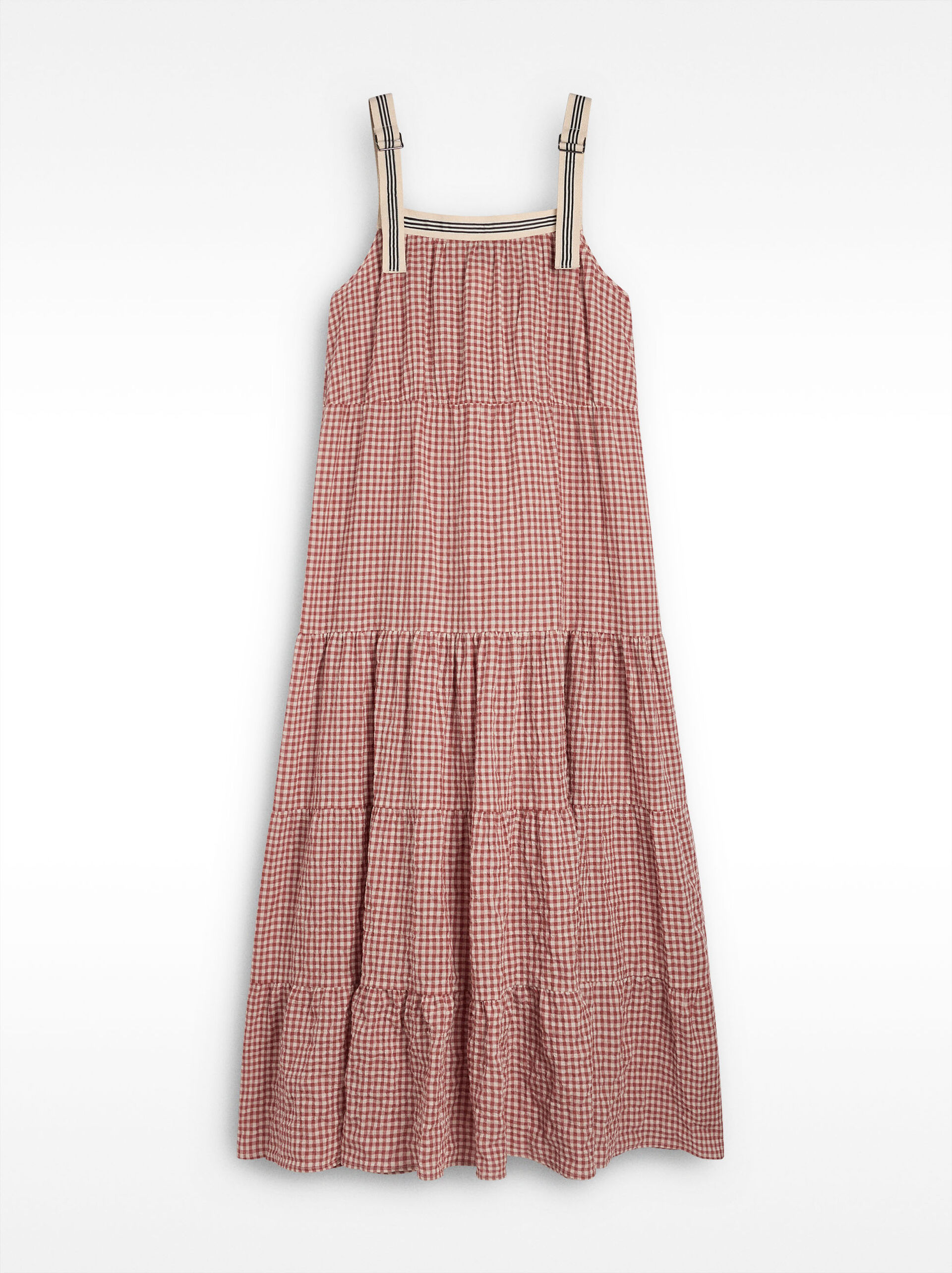 Long dress with ruffles image number 0.0