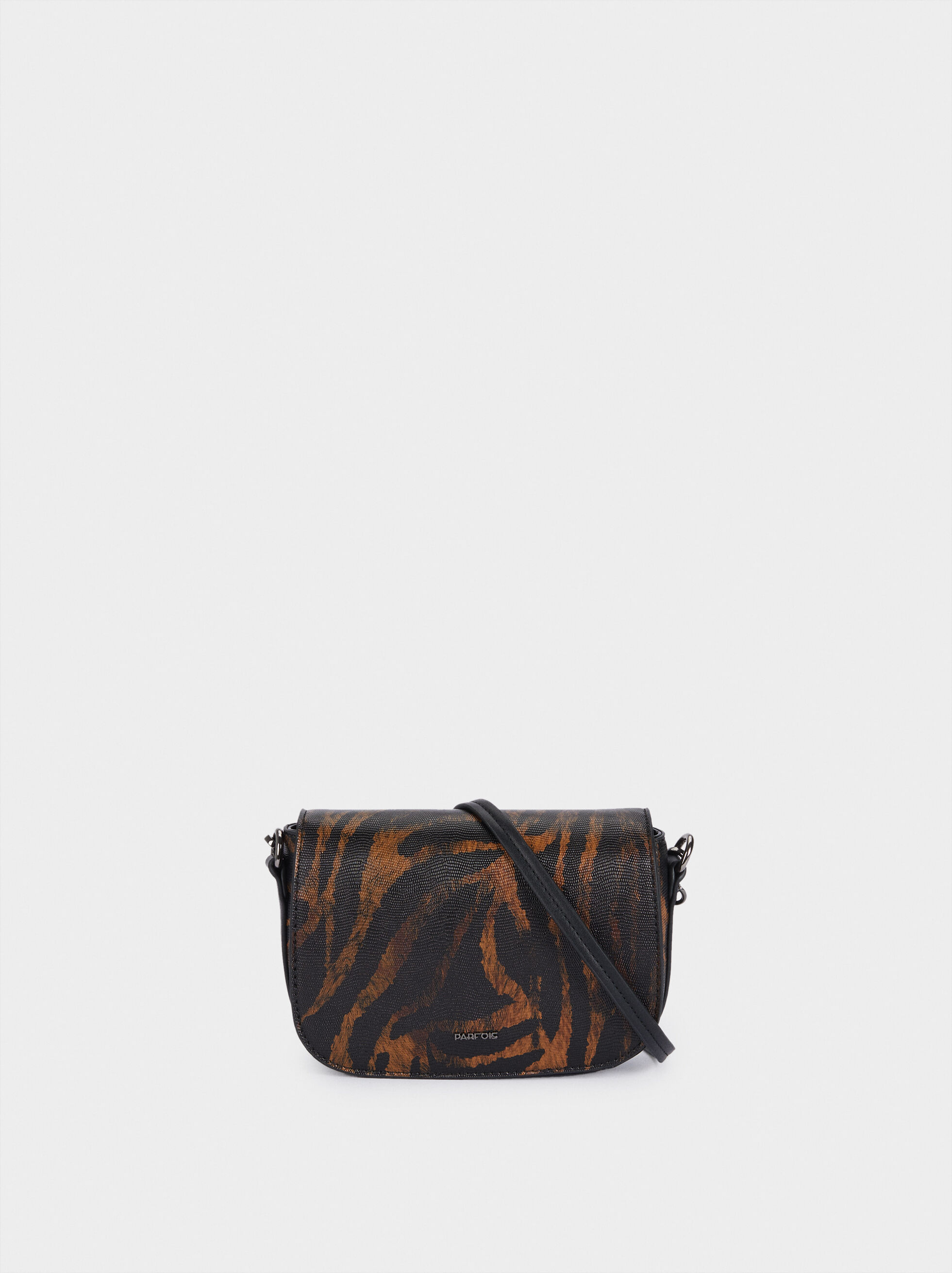 Brown animal print crossbody bag Clearance