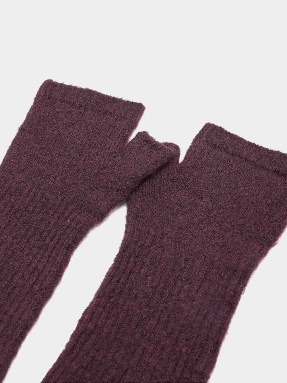 Guantes mitones punto