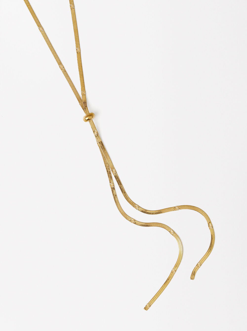 Goldfarbene Halskette Aus Edelstahl