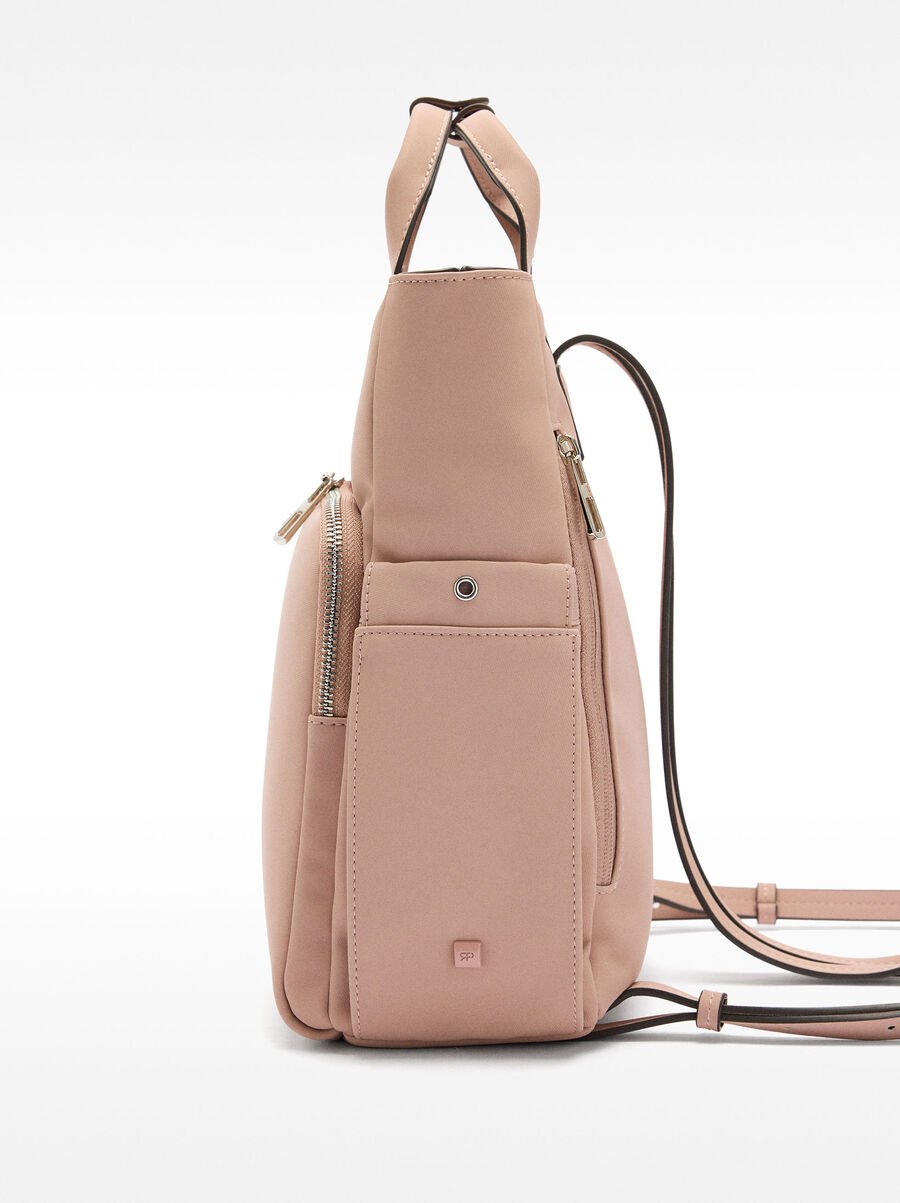 Nylon effect backpack