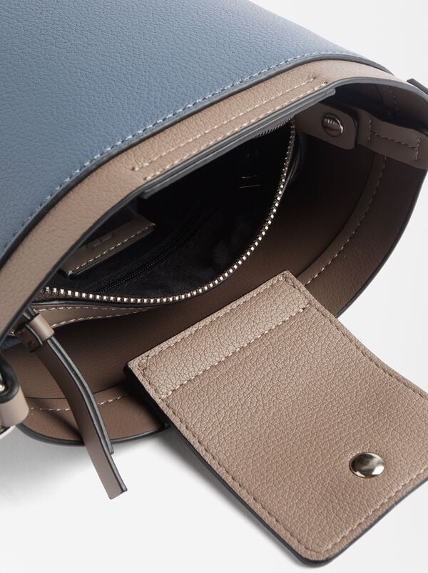 Bucket-style crossbody bag