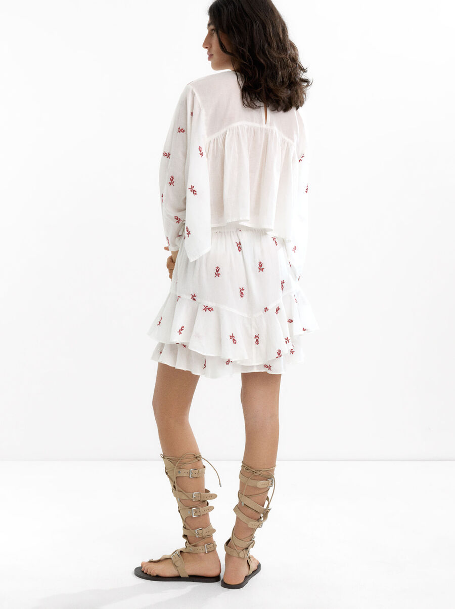 Embroidered shirt 100% cotton