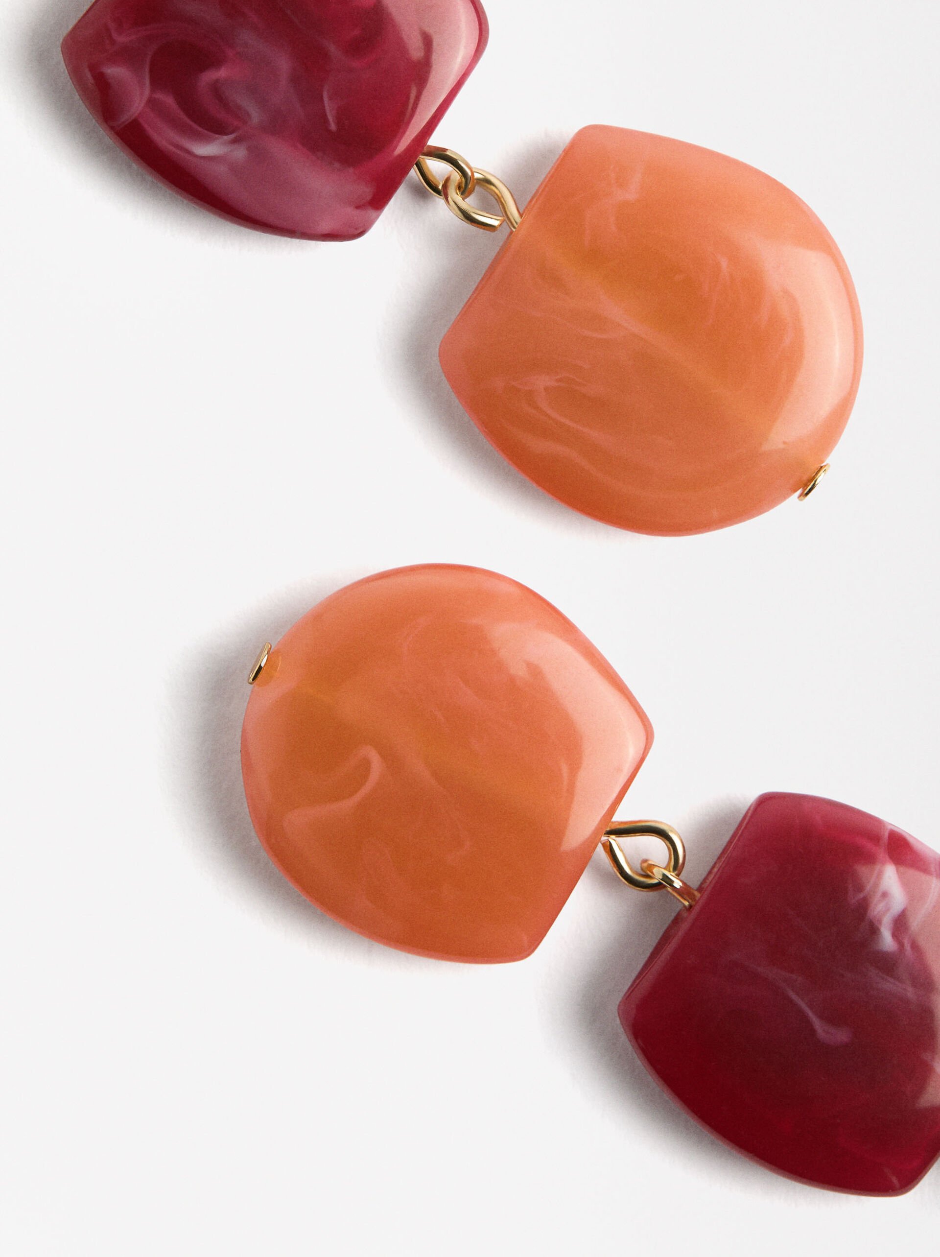 Pendientes largos con efecto piedra image number 2.0