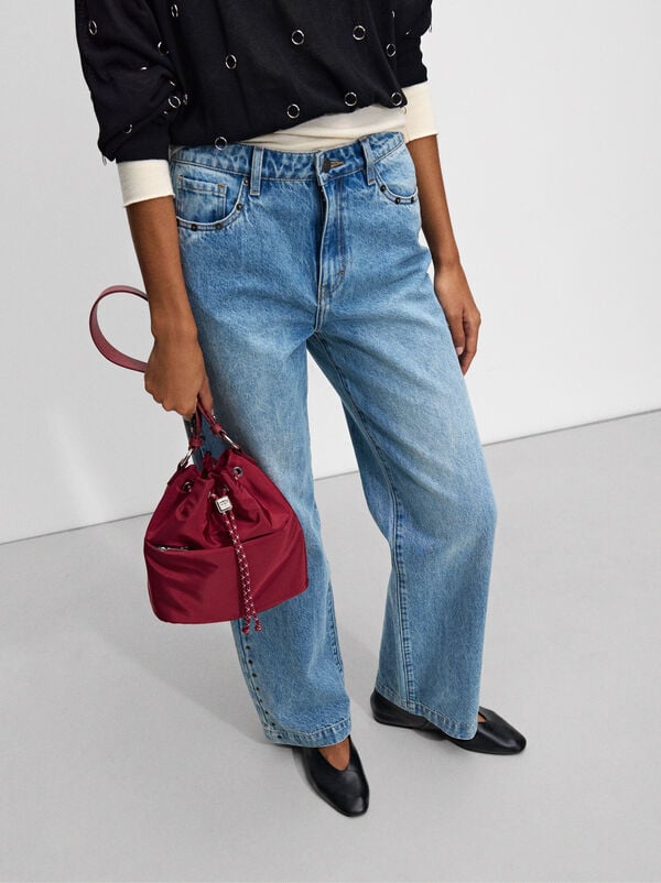 Nylon shoulder bag M