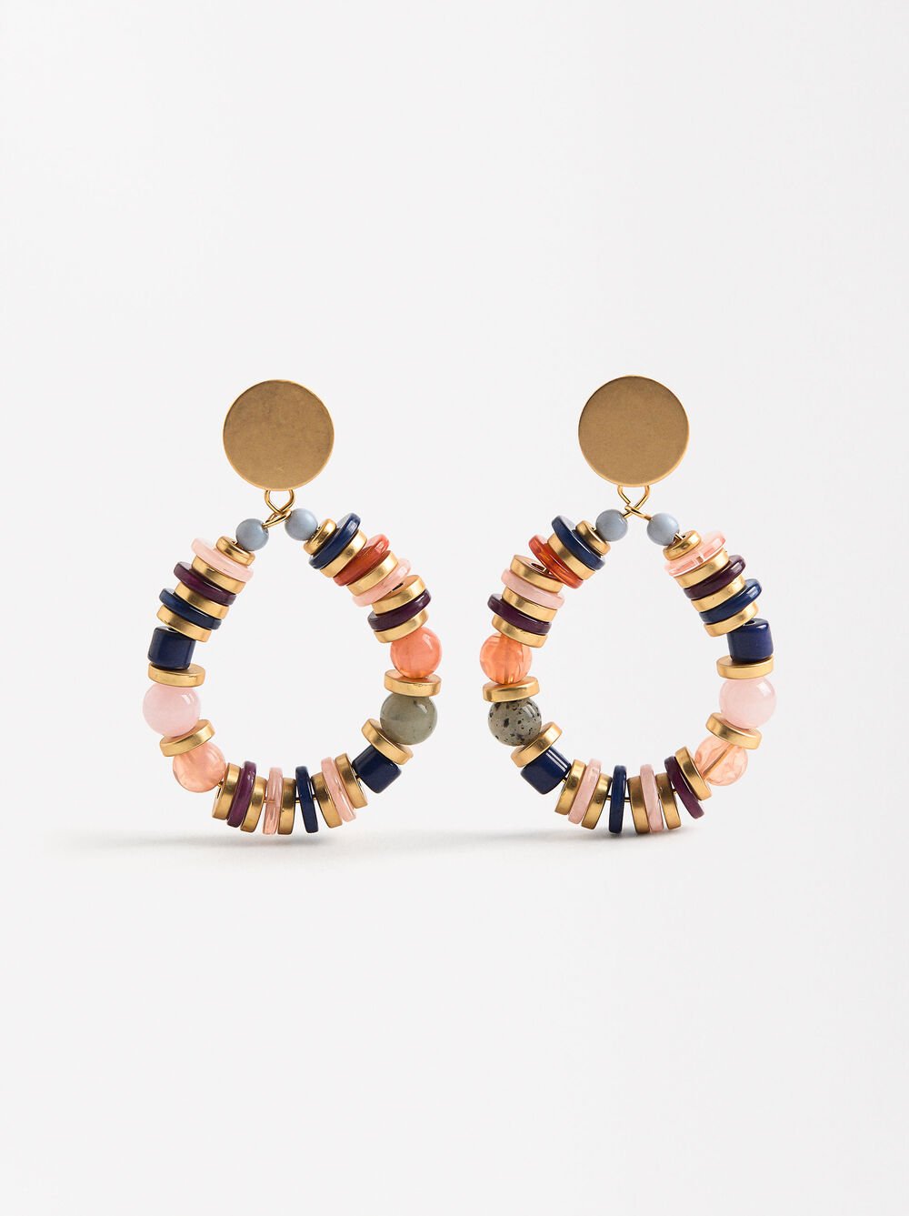 Earrings with stones