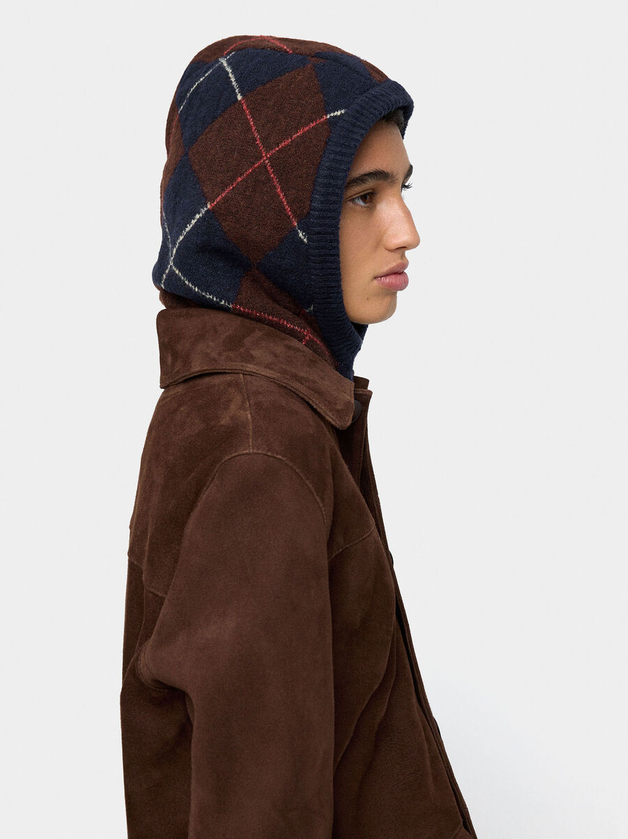 Balaclava jacquard with lozenges