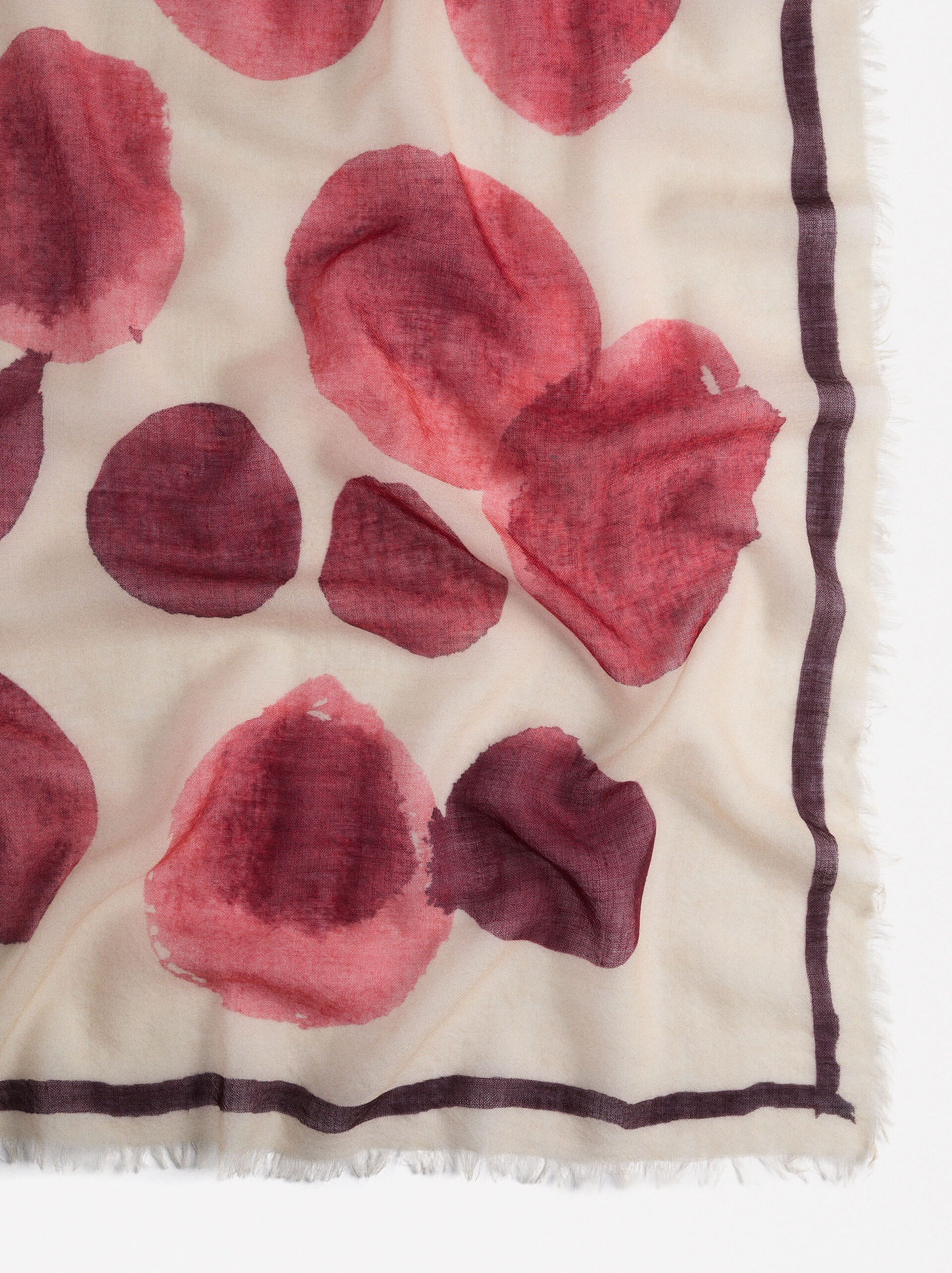 Printed wool scarf image number 1.0