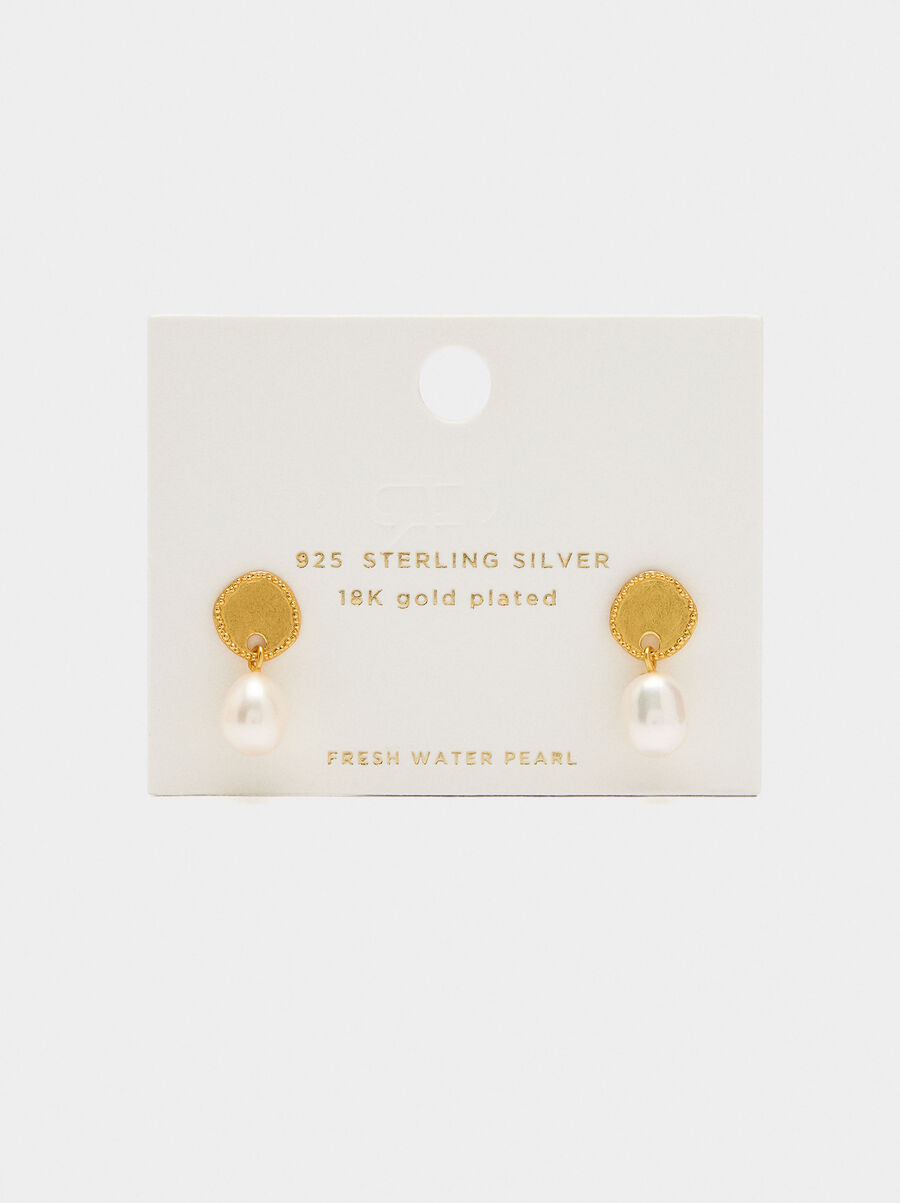 Earrings with freshwater pearls - 925 sterling silver