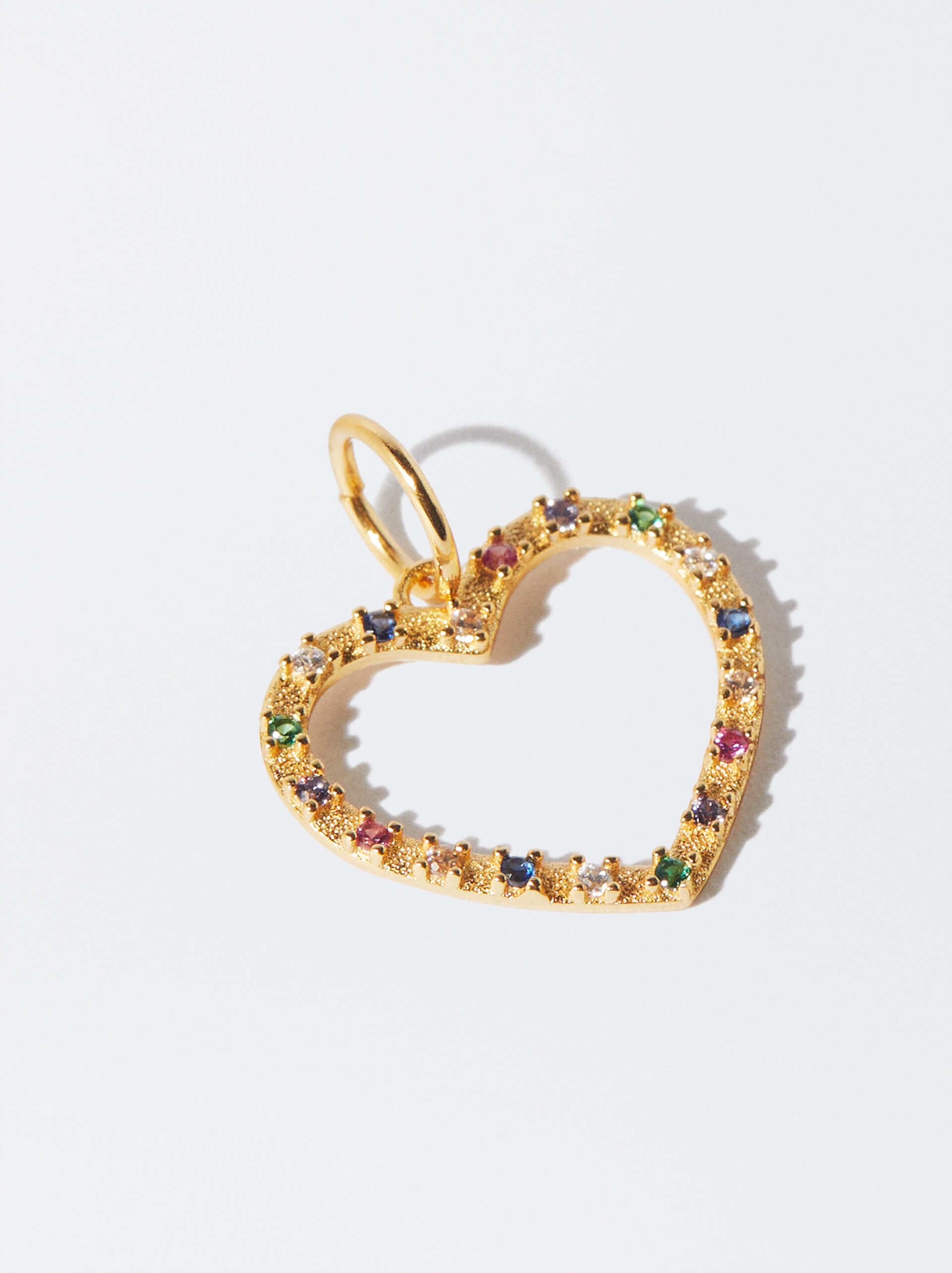925 silver heart charm image number 1.0