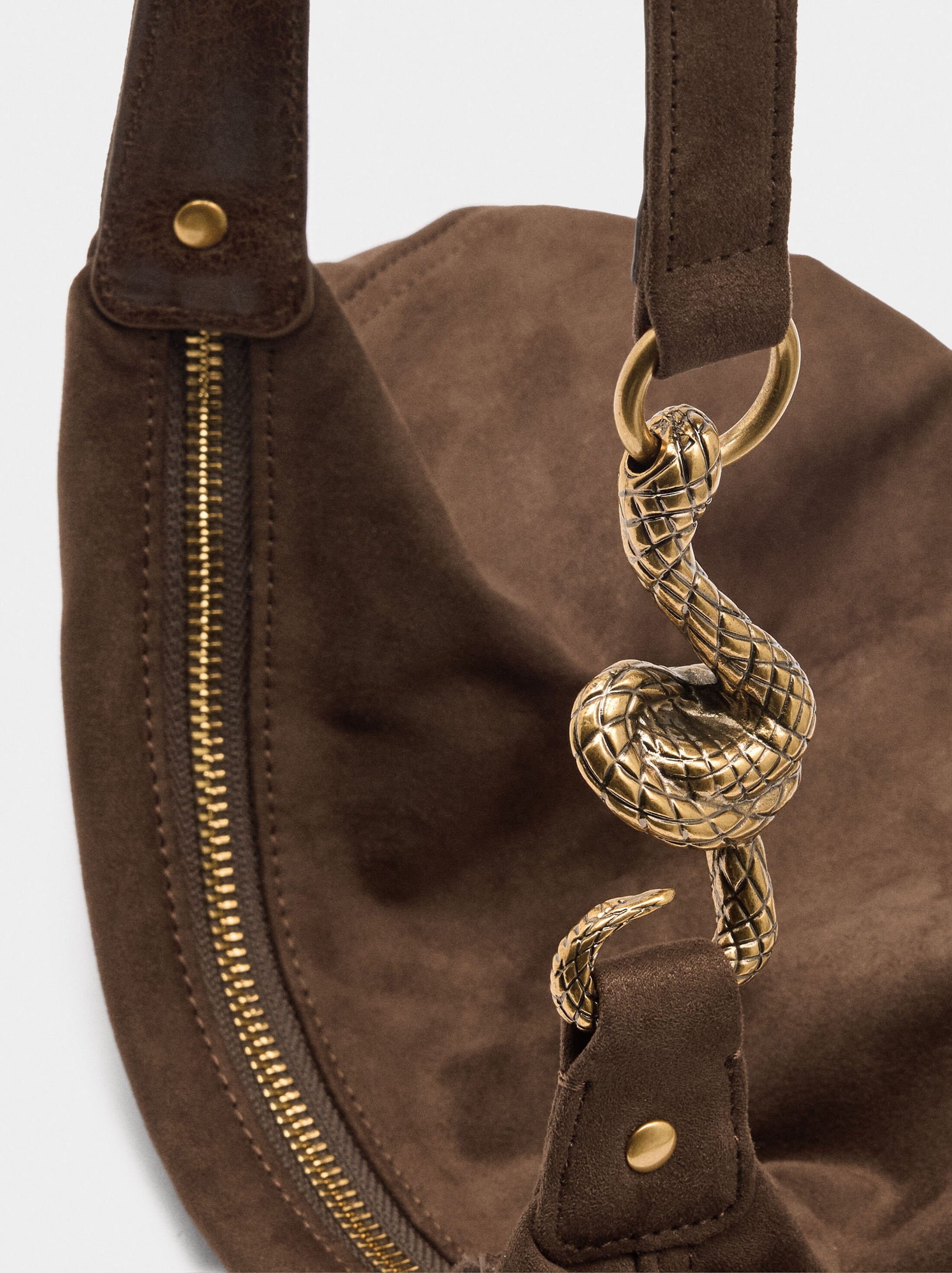 Shoulder bag with leather-effect image number 1.0