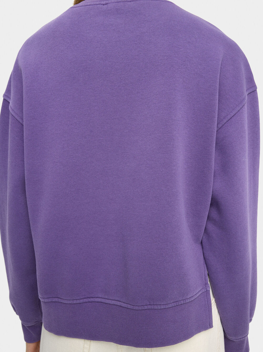 Cotton sweatshirt with embroidery