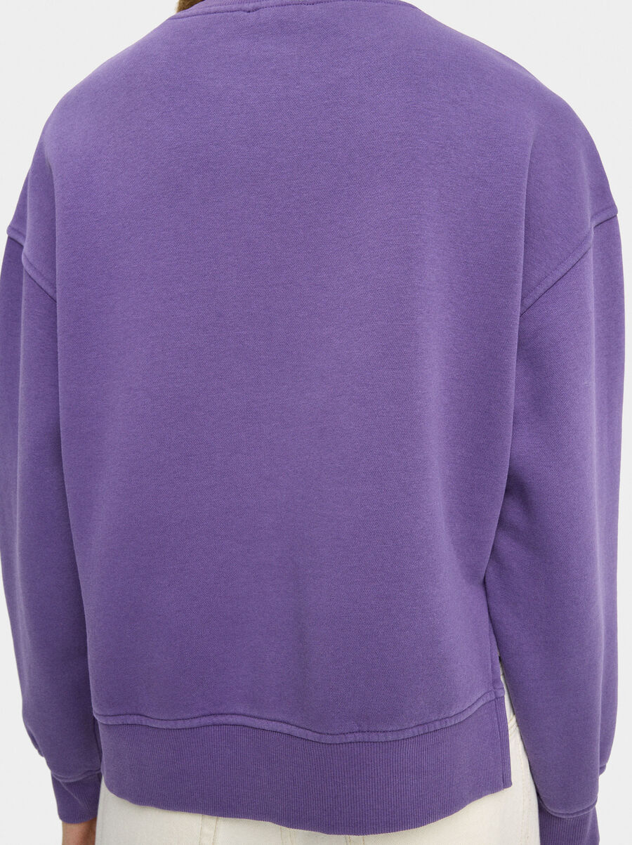 Sudadera de algodón con bordado