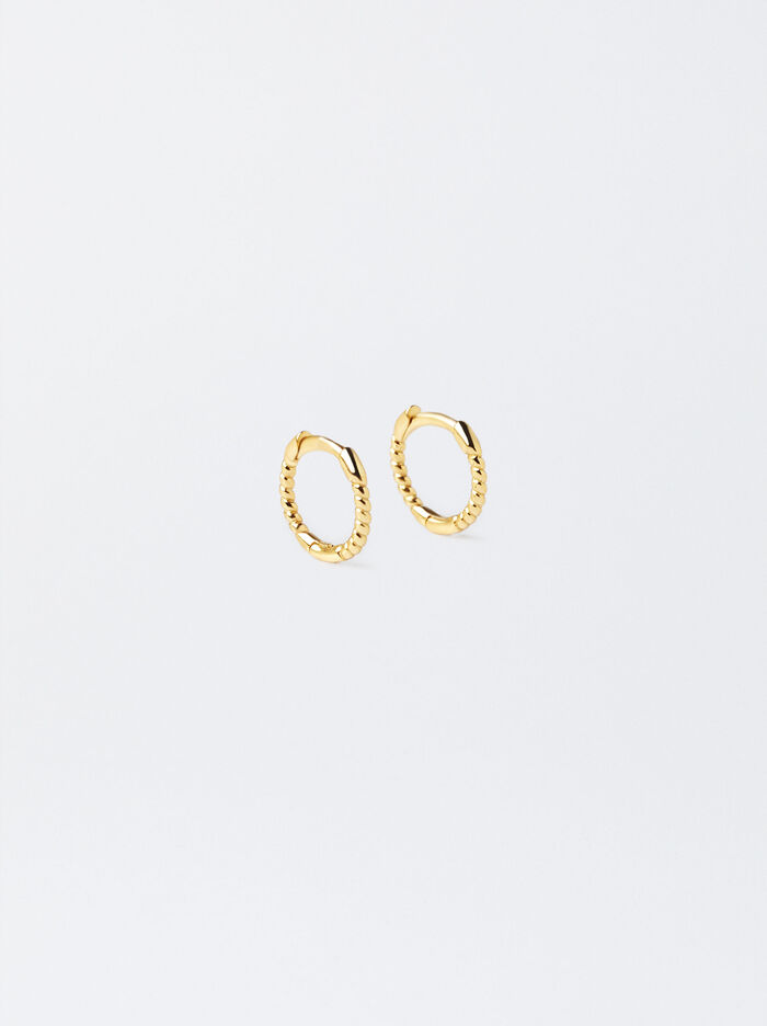 Pendientes de aro de plata 925