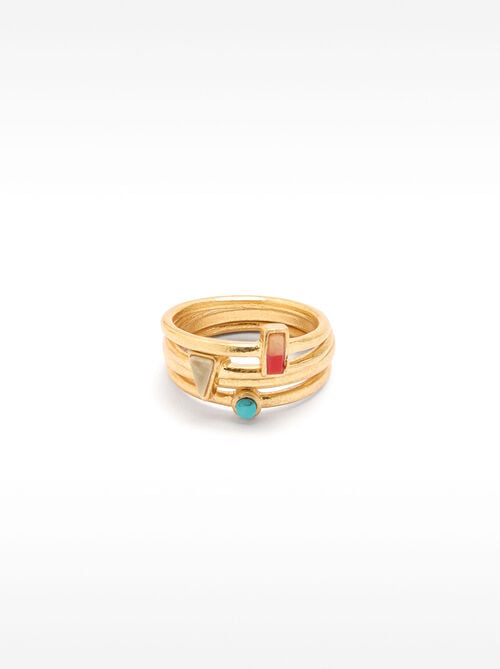 Set de anillos con piedras