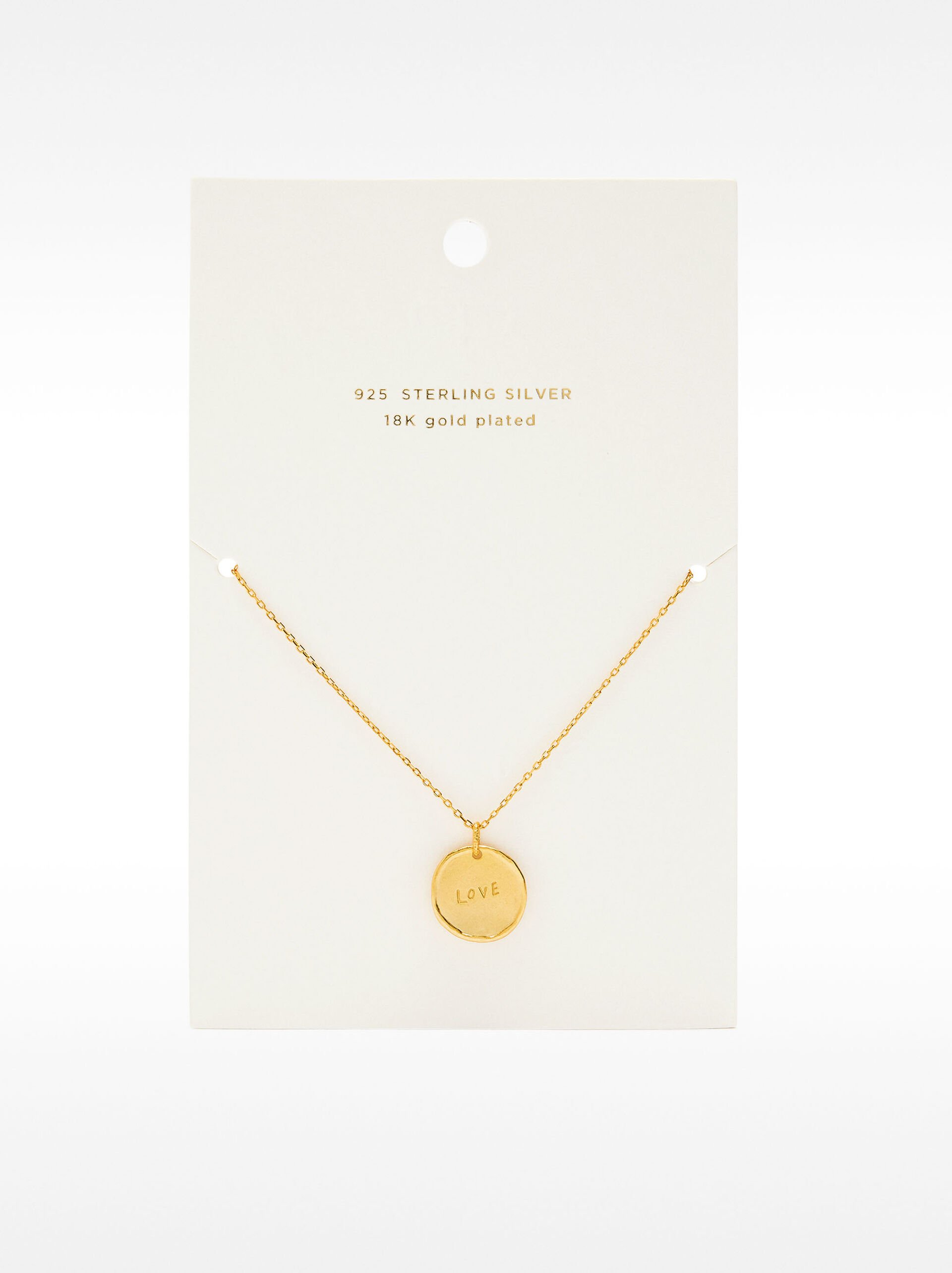 Necklace with medal - 925 sterling silver image number 4.0