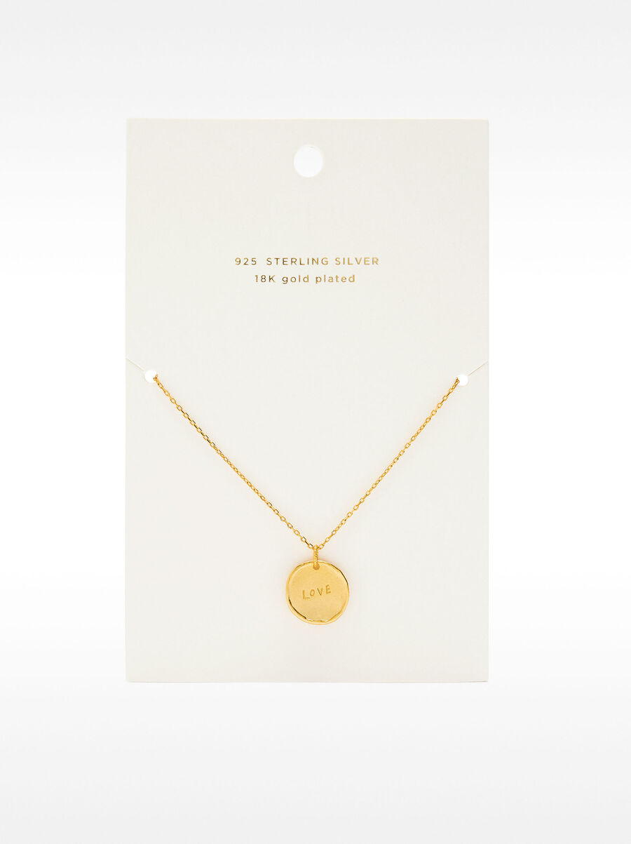 Necklace with medal - 925 sterling silver