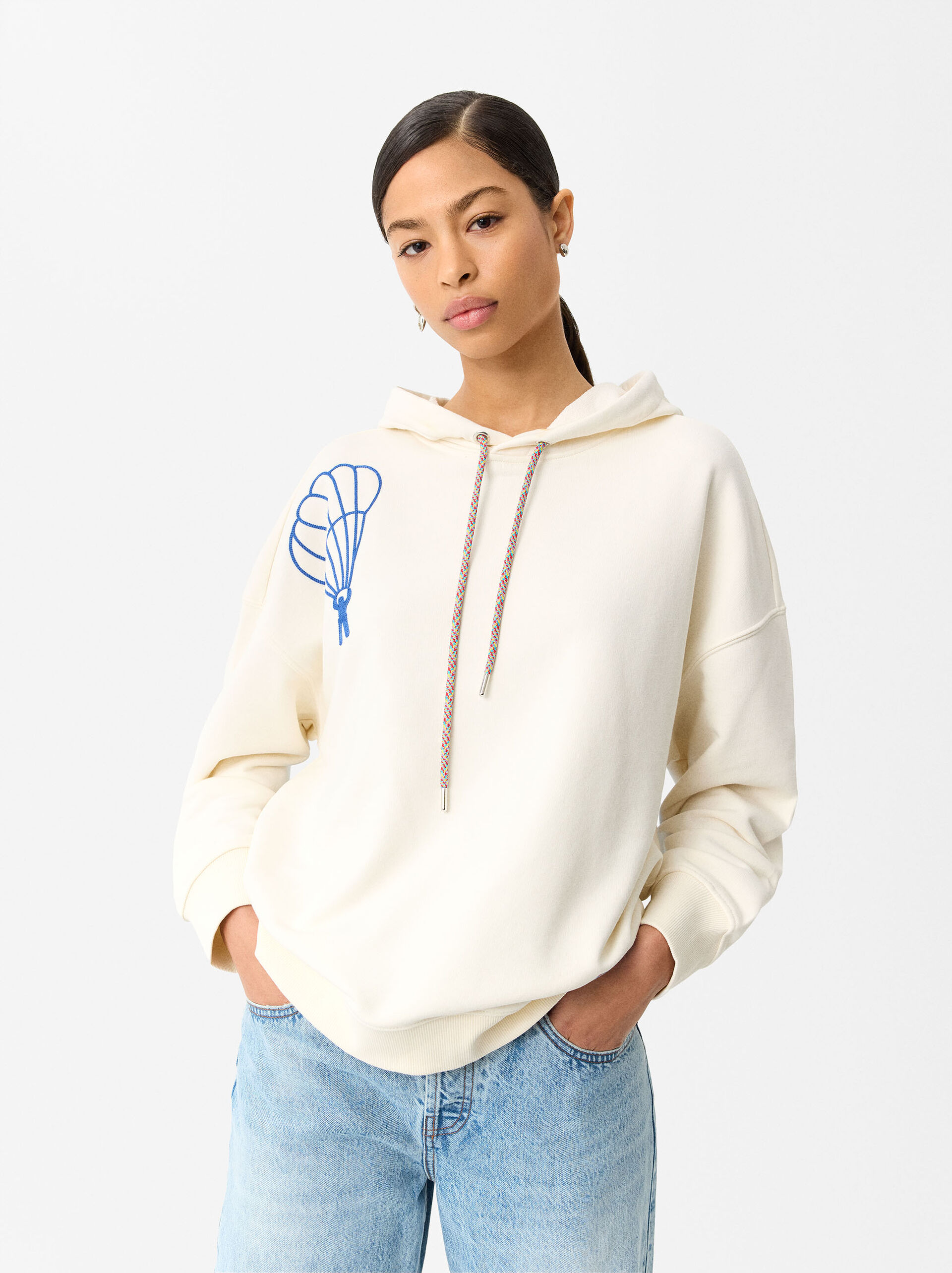 Sweatshirt With Embroidery image number 2.0