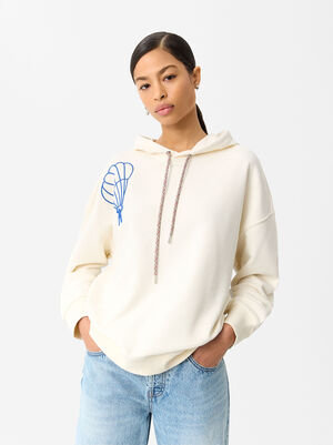 Sweatshirt With Embroidery image number 2.0