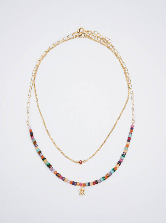 Set De Colliers Avec Pierre Semi-Précieuse, Multicolore, hi-res