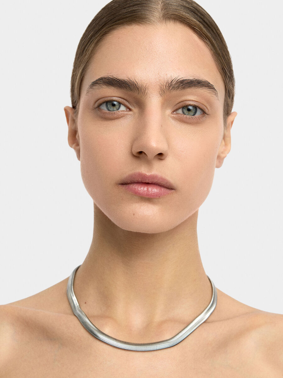 Snake chain necklace – stainless steel