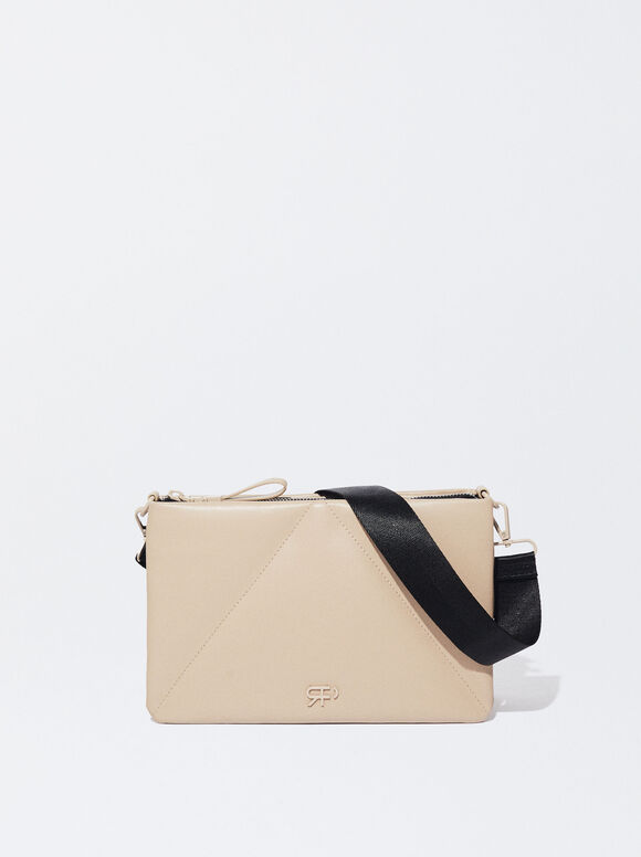 Bolso Bandolera Acolchado, Crudo, hi-res