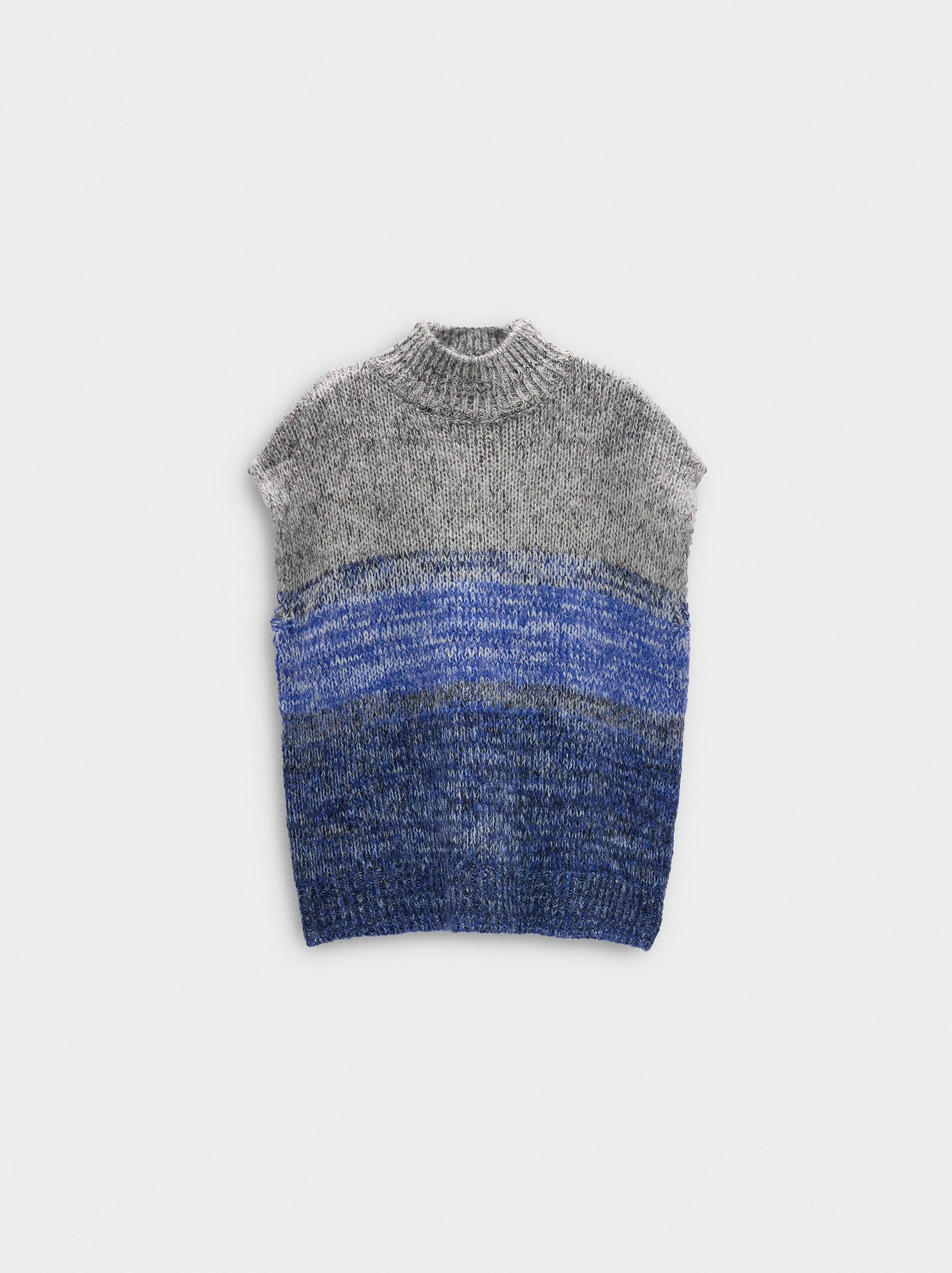 Degradé knit vest image number 4.0